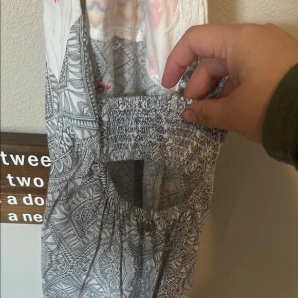 Gray and Multicolor Halter Dress size small - Picture 8 of 8